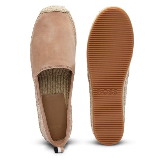 Women's Boss Madeira Esp Venetian Loafer Slides in Light Beige - Image 2