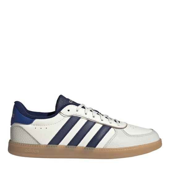 Women's adidas Breaknet Low Top Lace-Up Sneakers in White/Blue - Image 1