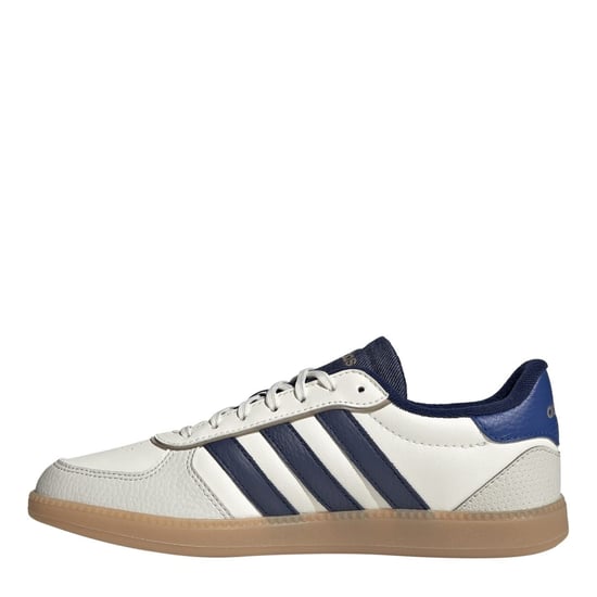 Women's adidas Breaknet Low Top Lace-Up Sneakers in White/Blue - Image 2