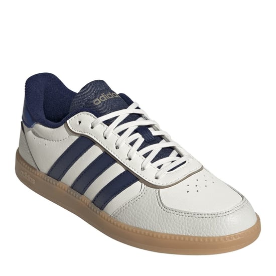 Women's adidas Breaknet Low Top Lace-Up Sneakers in White/Blue - Image 3