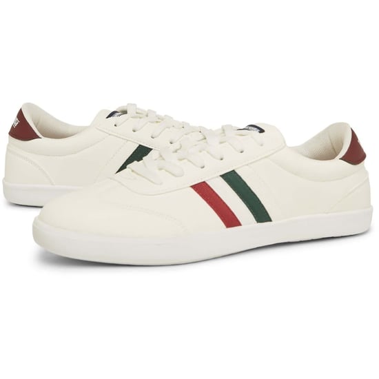 Herr Lambretta Vulkan Snörskor Låg Top Court Sneakers i Vitt - Image 2