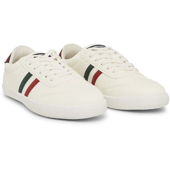 Herr Lambretta Vulkan Snörskor Låg Top Court Sneakers i Vitt - Image 4