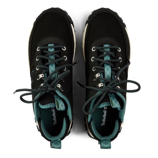 Women's Timberland Greenstride Motion 6 Low Top Walking Shoes in Black/White - Image 3