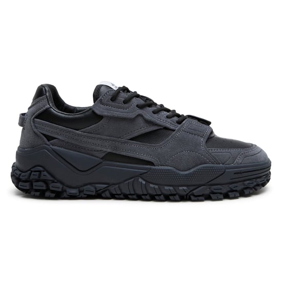 Men's Ellesse Luxe EL42 Lace-Up Lug Sole Sneakers in Black - Image 1