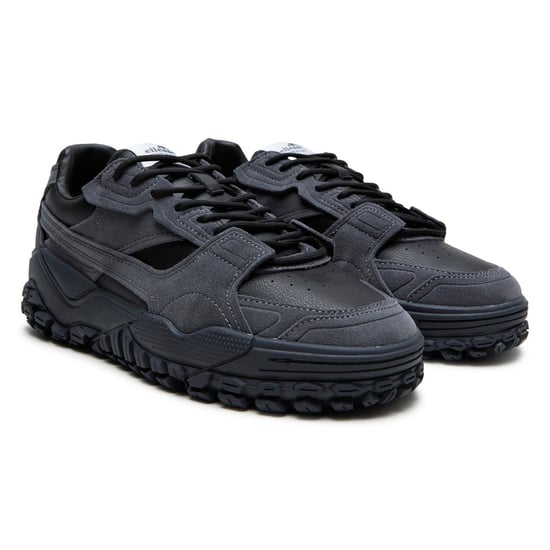 Men's Ellesse Luxe EL42 Lace-Up Lug Sole Sneakers in Black - Image 3