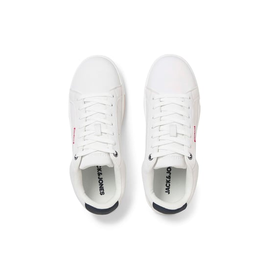 Men's Jack and Jones Pu Sneaker in Bright White - Image 4