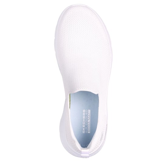 Women's Skechers Slip On Trainers in White - Image 5