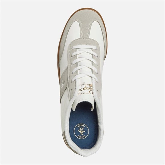 Men's Original Penguin Trainers in White/Grey - Image 4
