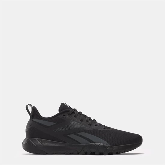 Men's Reebok Flexagon Force 4 Training Round Toe Flat Heel Sneakers in Cblack/Cblack - Image 1