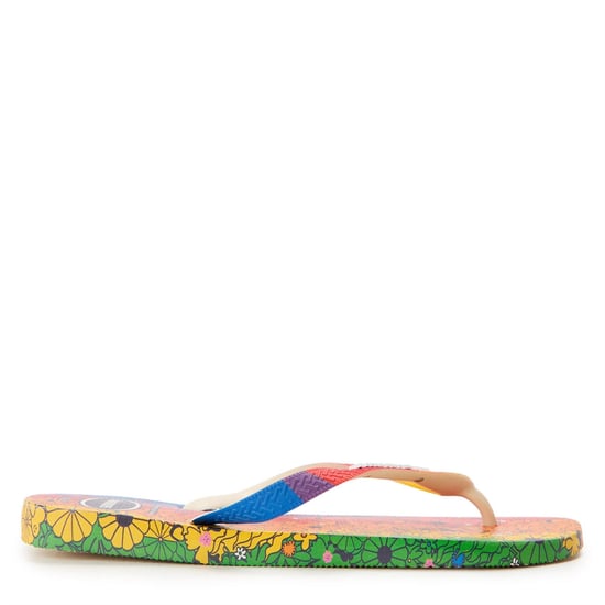 Men's Havaianas Hav. Top Pride Premium Beige 39 40 Flip Flops Unisex Adults in Dark Black - Image 1