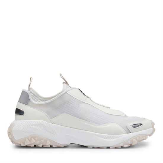 Women's Hugo Go1st Zip Low Top Running Sneakers in White - Image 1