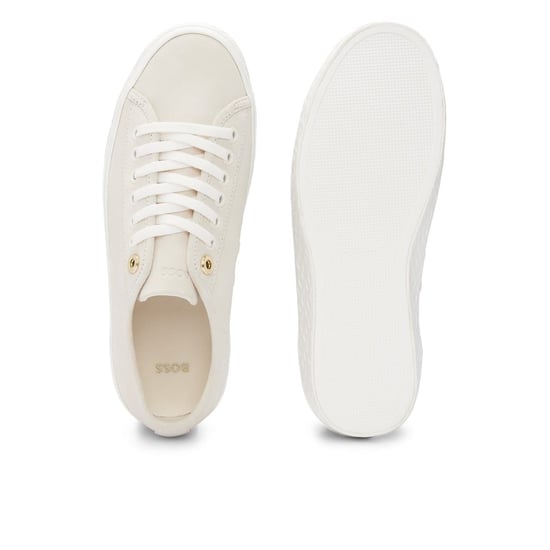 Women's Boss Tennis Shoes in Open White - Image 5