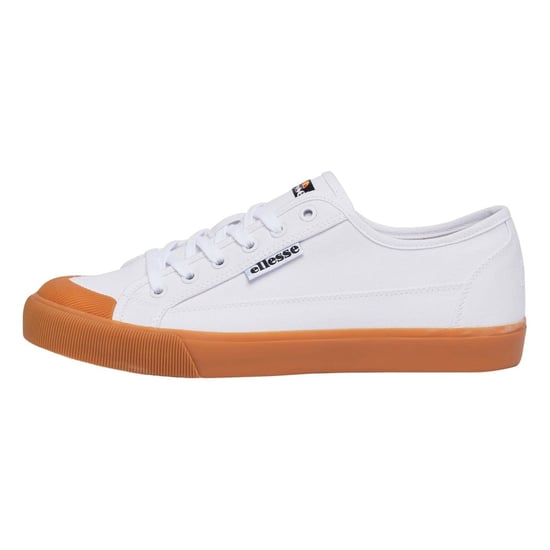 Women's Ellesse Ento Vulc Canvas Low Top Sneakers in White/Gum - Image 1