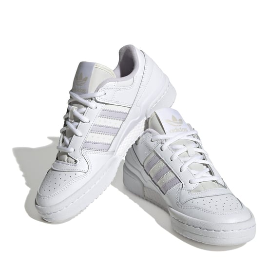 Women's adidas Originals Forum Low Top Sneakers in White - Image 3
