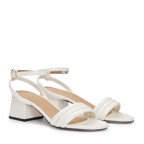 Women's Boss Melanie Slider Slippers in Open White - Image 3