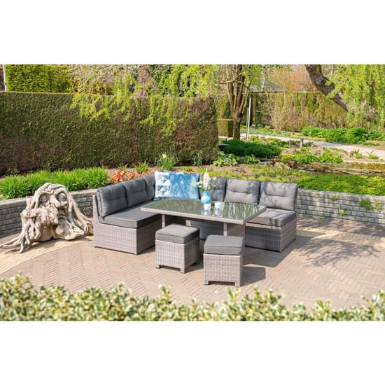 Garden Impressions Coral lounge/dining set 5-delig organic grey - Image 6