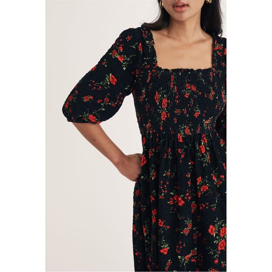 Women's Nobodys Child Elsa Square Neck Midi Dress in Black - Image 3