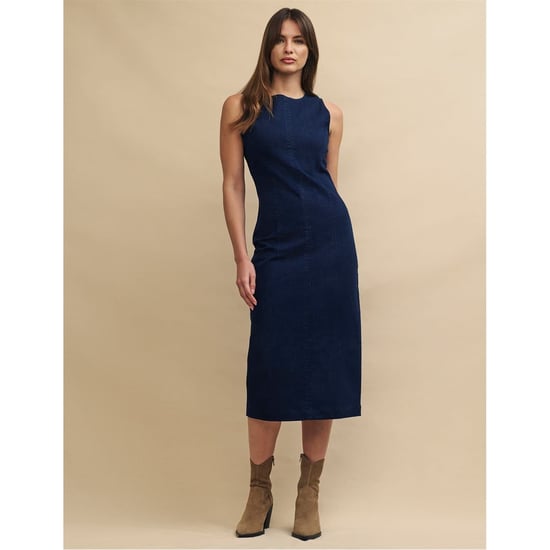 Women's Nobodys Child Farringdon Midi Bodycon Dress in Blue - Image 1