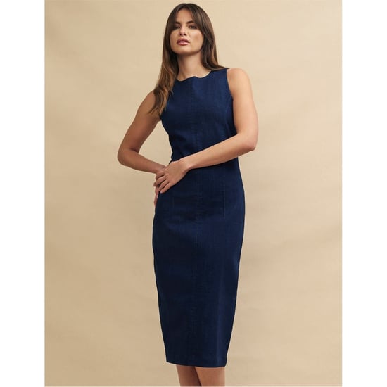 Women's Nobodys Child Farringdon Midi Bodycon Dress in Blue - Image 2