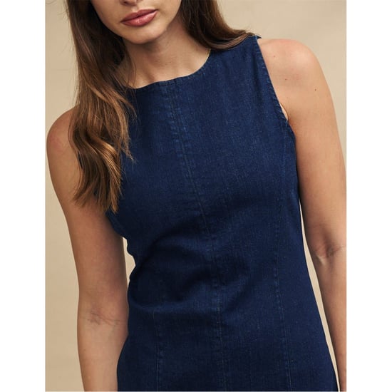 Women's Nobodys Child Farringdon Midi Bodycon Dress in Blue - Image 3