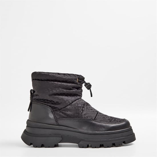 Women's Boss Foster Bootie Lug Sole Boots in Black - Image 1