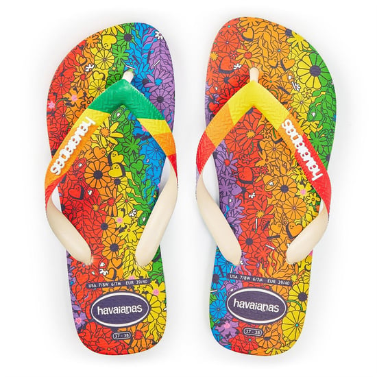 Women's Havaianas Top Pride Premium Beige 37 38 Flip Flops Womens in Premium Beige - Image 4
