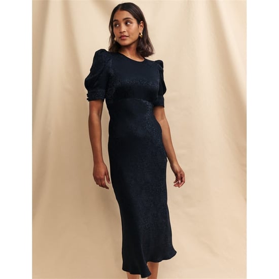 Women's Nobodys Child Moira Crew Neck Midi Slip Dress in Black - Image 2