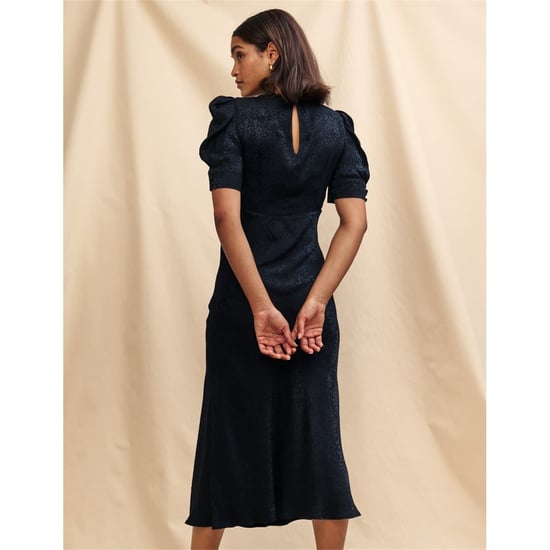 Women's Nobodys Child Moira Crew Neck Midi Slip Dress in Black - Image 4