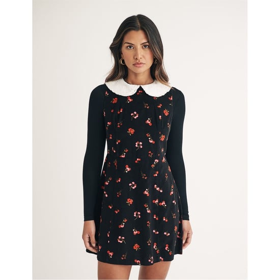 Women's Nobodys Child Mpl Collared Neck Mini A-Line Dress in Black - Image 2