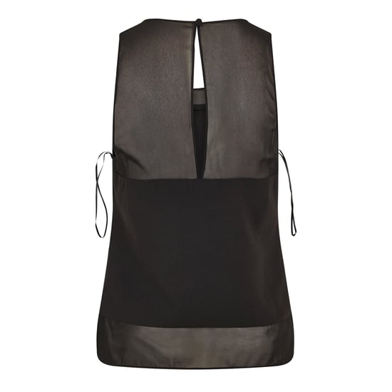Dames Ted Baker Mouwloze Top met Paneel Detail in Zwart - Image 2