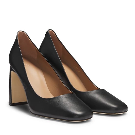 Women's Boss Luara Pump90 Block Heel High Heel Pumps in Black - Image 4