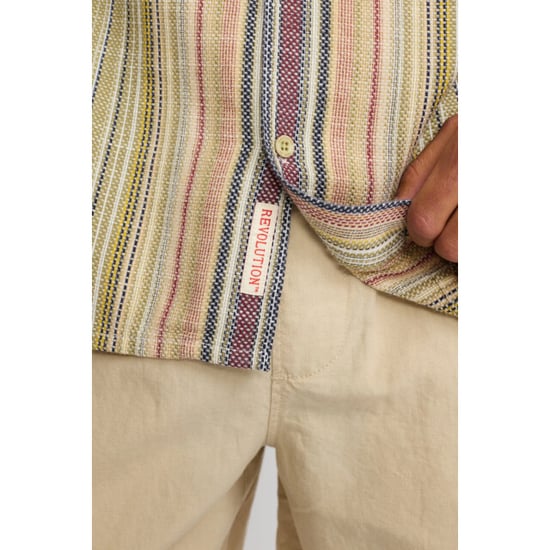 Revolution Short-sleeved cuban shirt army - Image 4