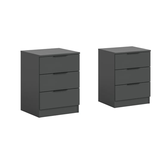 Furnilux Nachtkastjes set van 2 ruime lades en modern design in - Image 1