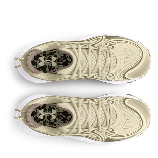 Men's Under Armour UA Spawn 6 Camo Basketball Lace-Up Trainers in Brown - Image 4