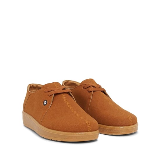 Men's Lambretta Panda Low Top Lace-Up Sneakers in Tan - Image 4