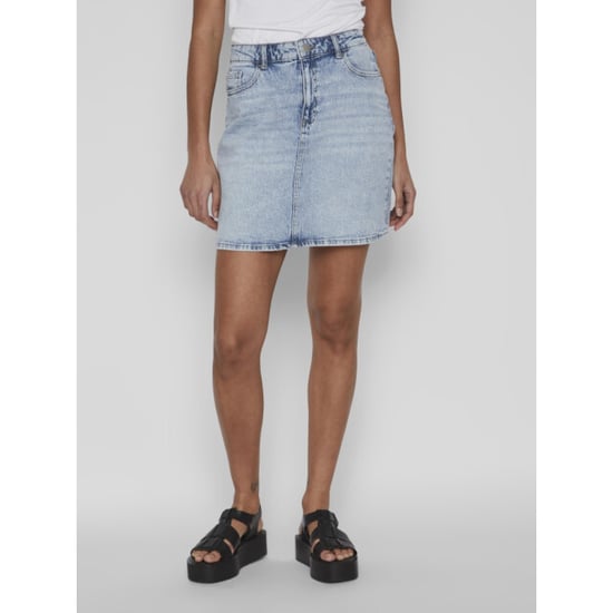 Vila Vikaja jaf denim skirt- noos blue denim - Image 4