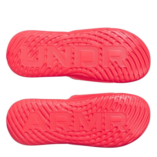 Men's Under Armour UA Ignite Select Open Toe Slides in Red - Image 3