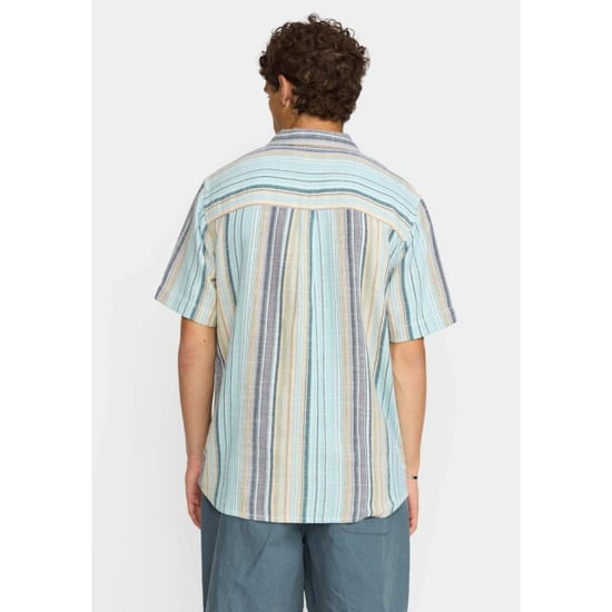 Revolution Short-sleeved cuban shirt blue - Image 5