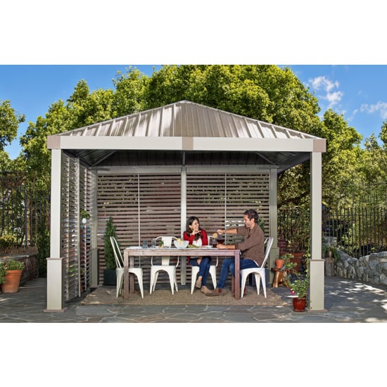 Sojag Nanda aluminium paviljoen incl. zijpaneel 363x363x313 cm - - Image 5
