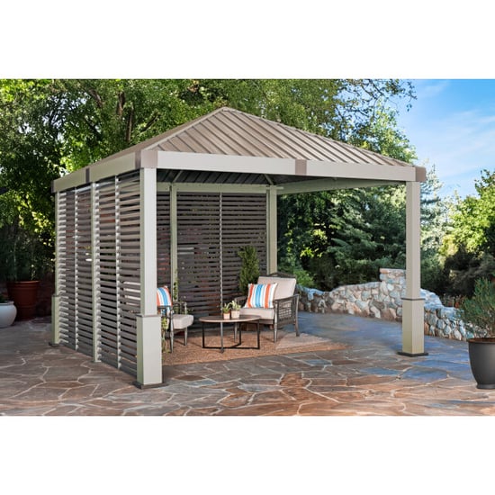 Sojag Nanda aluminium paviljoen incl. zijpaneel 363x363x313 cm - - Image 6