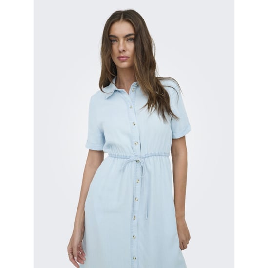 Only Onlcharis life 24 shirt dress wvn cc blue denim - Image 5