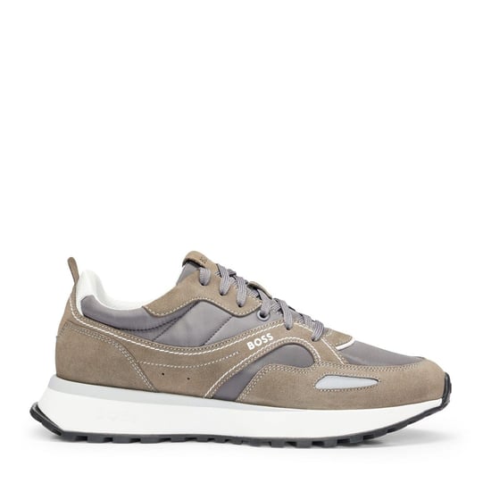 Men's Boss Trainers in Open Grey - Image 1