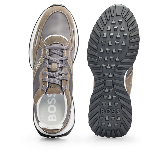 Men's Boss Trainers in Open Grey - Image 2