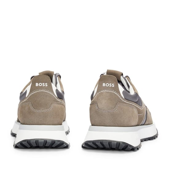 Men's Boss Trainers in Open Grey - Image 4