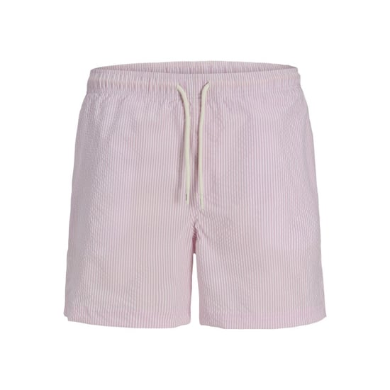 Jack & Jones Heren zwemshort jpstmaui ocean seersucker gestreept lila paars - Image 1