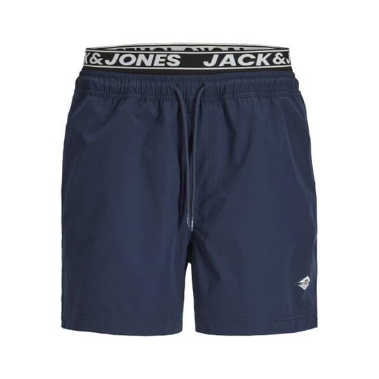 Jack & Jones Heren zwemshort jpstmaui surf dubbele waistband effen donker - Image 1