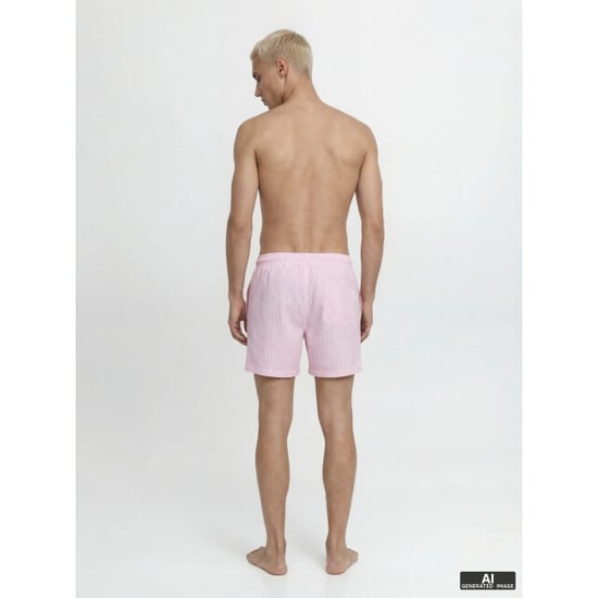 Jack & Jones Heren zwemshort jpstmaui ocean seersucker gestreept lila paars - Image 2