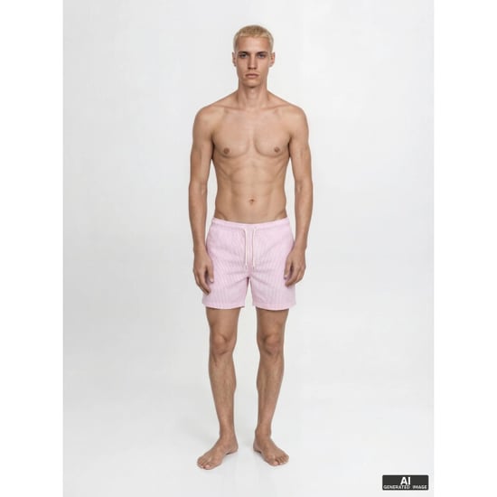 Jack & Jones Heren zwemshort jpstmaui ocean seersucker gestreept lila paars - Image 4