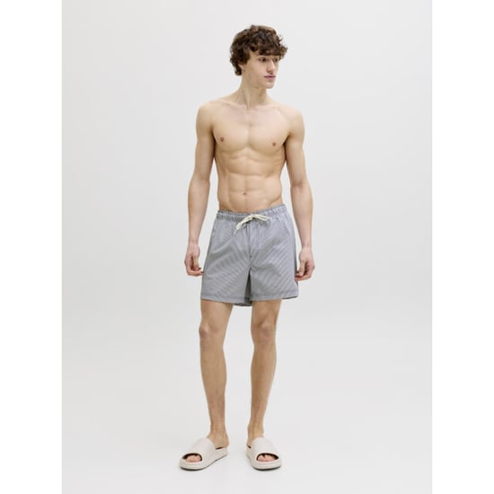 Jack & Jones Heren zwemshort jpstmaui ocean seersucker gestreept donkerblauw - Image 3