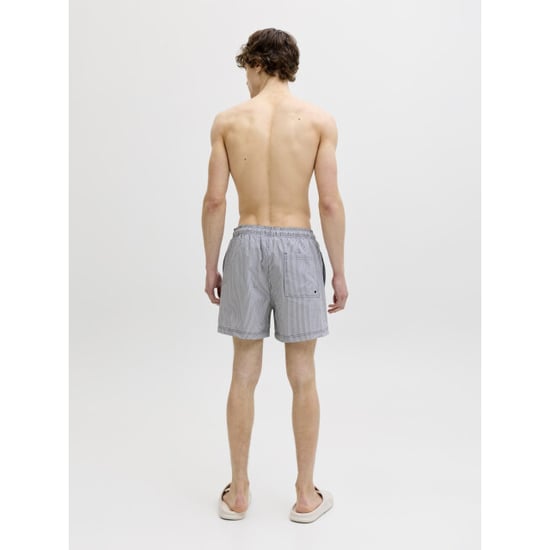 Jack & Jones Heren zwemshort jpstmaui ocean seersucker gestreept donkerblauw - Image 6